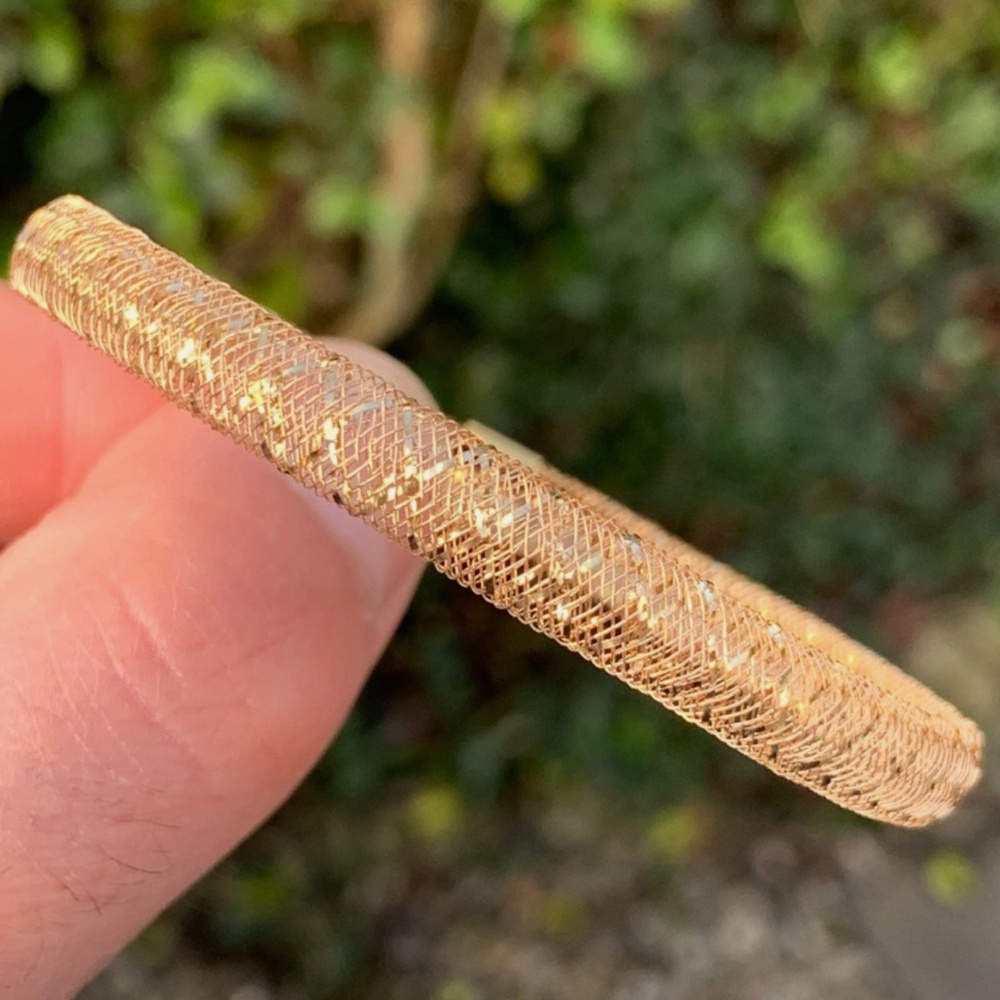 9ct gold bangle Italian - Picture 7 of 7